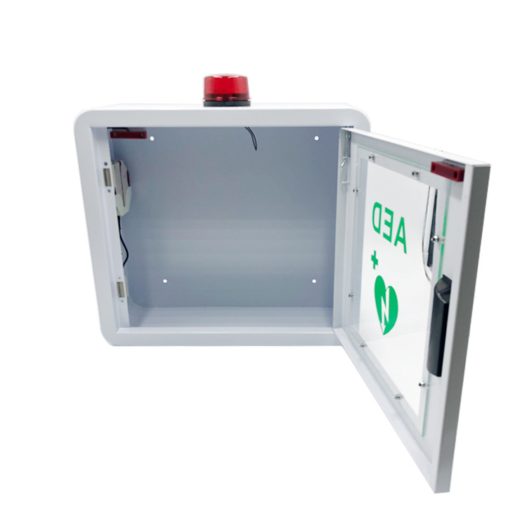 Wall Mounted Defibrillator , Customizable Metal AED Mounting Box