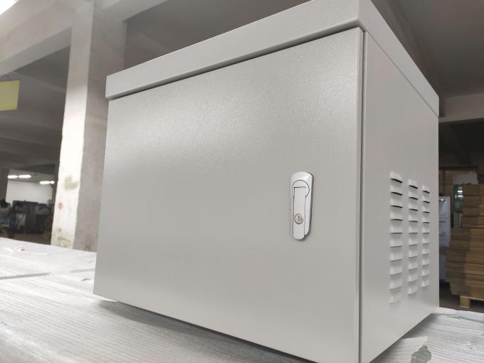 Custom Lockable Outdoor Network Rack Cold Rolled Steel Made