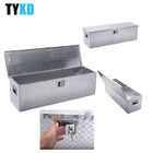 Silver Aluminum Metal Storage Tool Box Customizable car / trailer cabinet