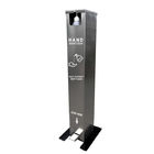 Large Volume 1 Gallon Touchless Stainless Steel Pedal Pump Hand Sanitizer Dispenser Free Stand