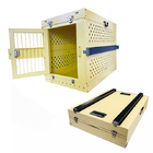Collapsible XL Dog Kennel Crate Khaki Tan Colour Foldable Escape Proof 40 Inch