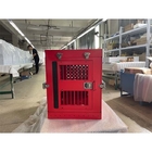 Red 40&quot; Aluminum Dog Cages Collapsible Travel Dog Kennel Crate Folding Dog Box