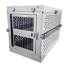 Silver 48" XXL Heavy Duty Collapsible Dog Crate Foldable Pet Cage Puppy Compartment