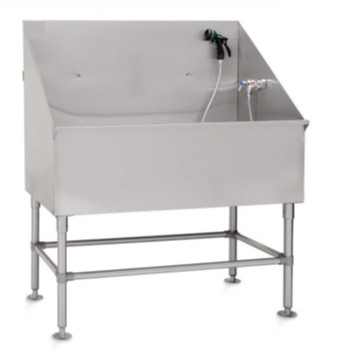 Professional Stainless Steel Dog Grooming Bath Tub 304 Metal Dog Wash Station