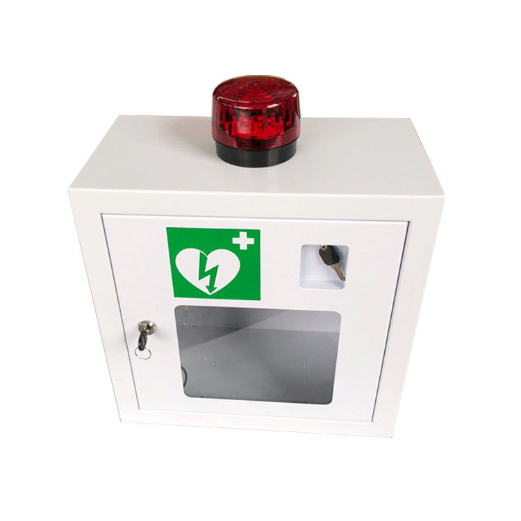 Alarmed AED Defibrillator Cabinets , Wall Mounted External Defibrillator Cabinets