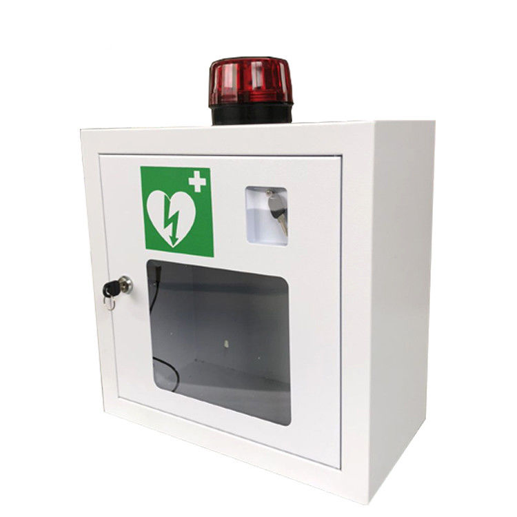Alarmed AED Defibrillator Cabinets , Wall Mounted External Defibrillator Cabinets