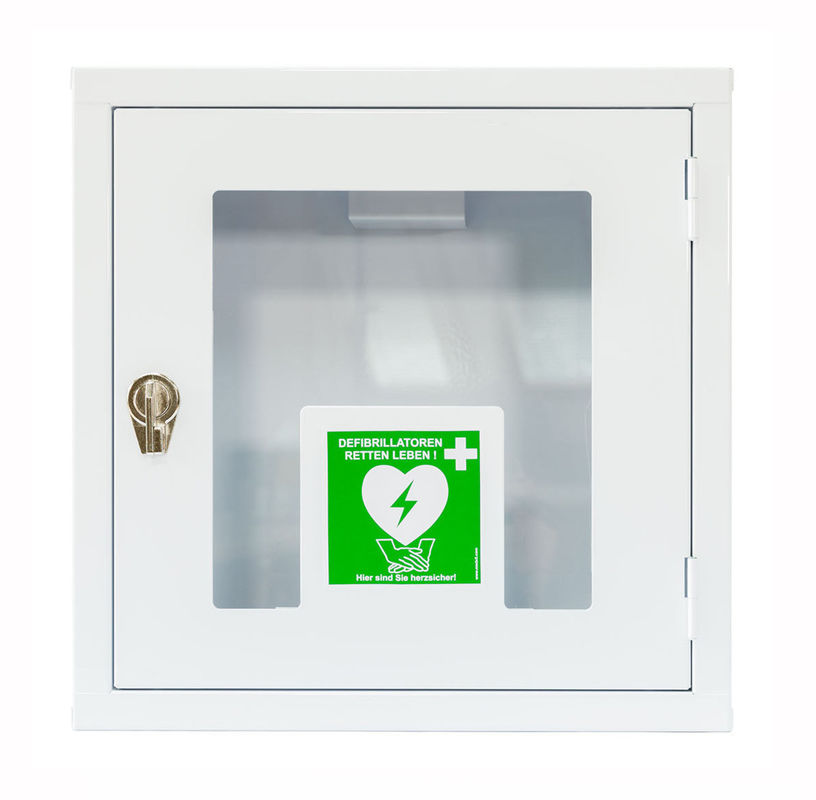 High Durability AED Wall Cabinet With Alarm System 380x380x200mm