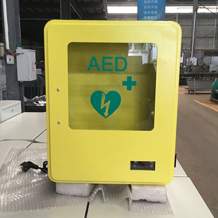 Waterproof AED Defibrillator Cabinets , Outdoor Heated Defibrillator Cabinet