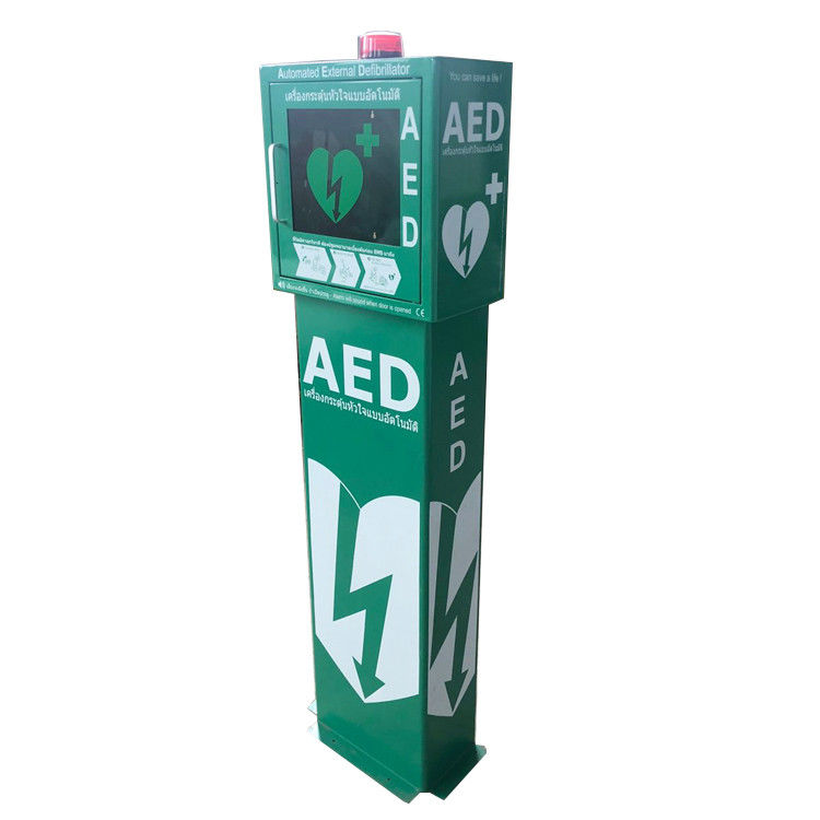 Outdoor Heated AED Defibrillator Cabinets , Free Standing Defibrillator Storage Cabinets