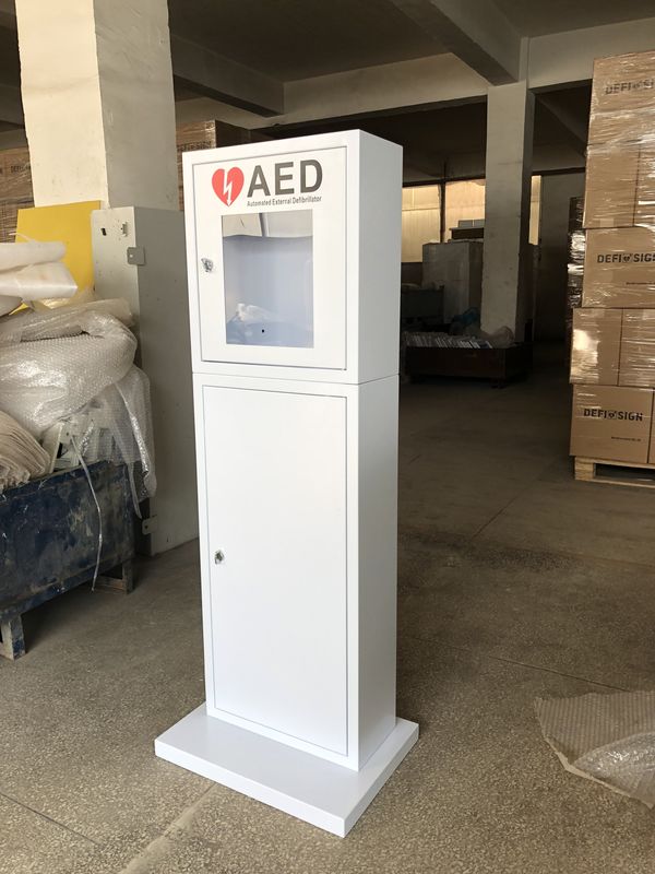 Outdoor Free Standing Emergency Defibrillator Box For First Aid Storage