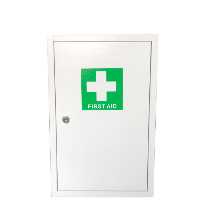 Metal First Aid Wall Mounted Cabinet With Two Removable Shelves