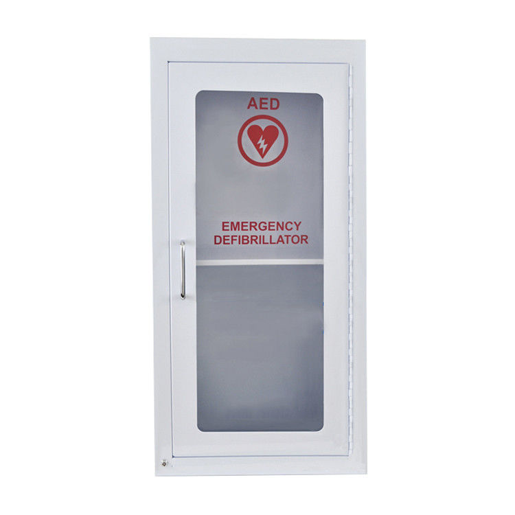 Free Standing AED Defibrillator Cabinets , Indoor First Aid AED Cabinet