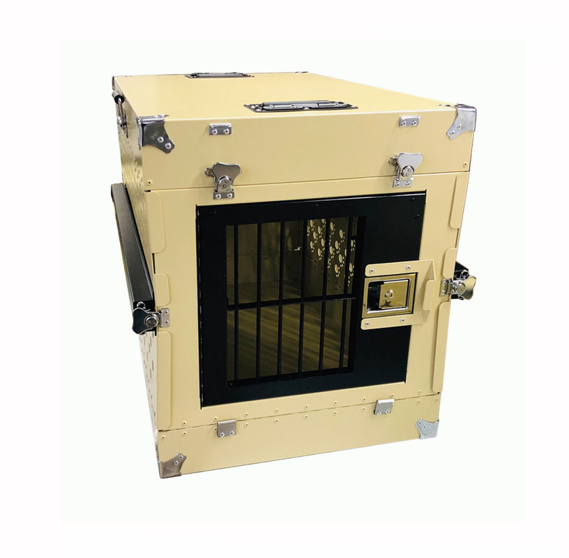 Portable Aluminum Collapsible Single Dog Crate Box Folding Pet Carrier