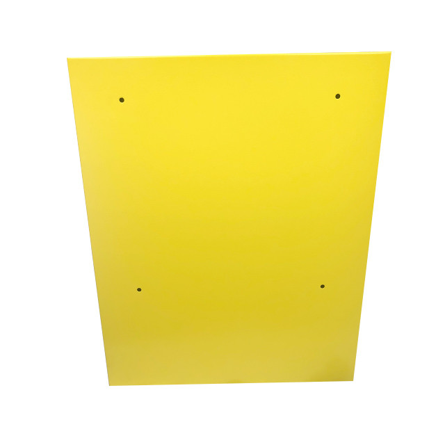 Yellow Outdoor Wall Mount Alarmed AED Cabinet With Heating System