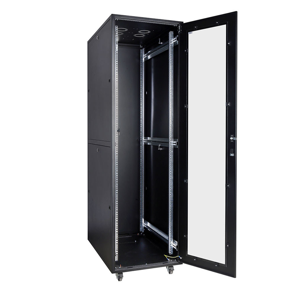 42U 19 Inch Network Rack Cabinet For Server / Router / Audio And Video Gear