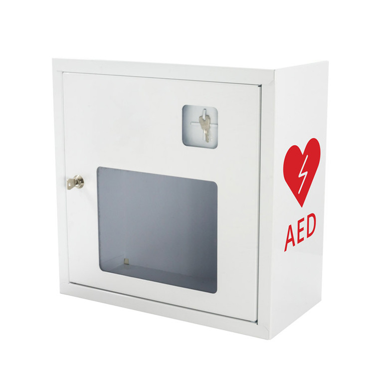 Lockable AED / AED Wall Box 370x370x170mm With Emergency Key