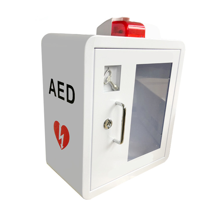 Curved Corner Outdoor Indoor Defibrillator With Emergency Key
