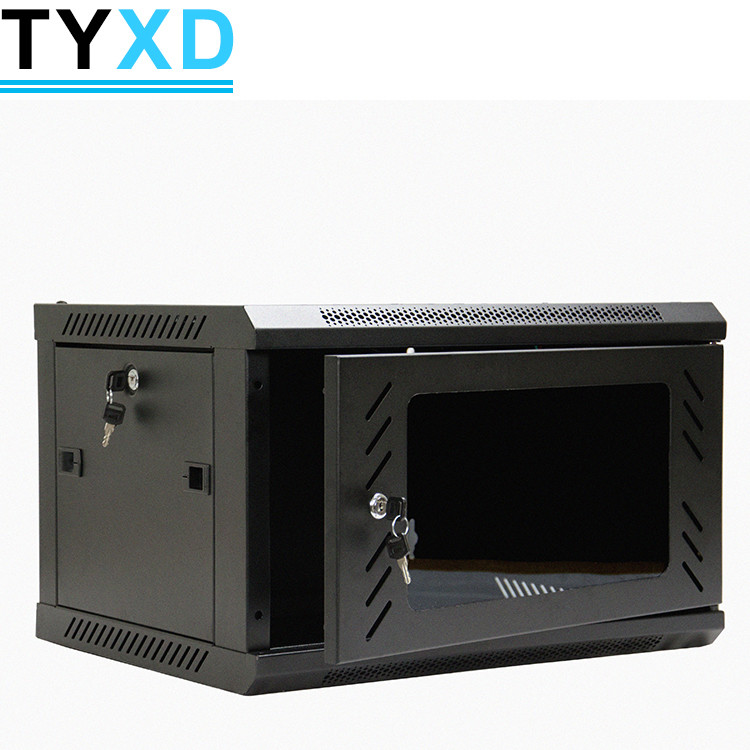 Wall Mount Network Rack , Black / Customized Color Network