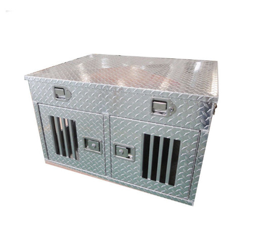 Comfortable Heavy Duty Aluminum Dog Box , Aluminium Dog Cages For UTEs