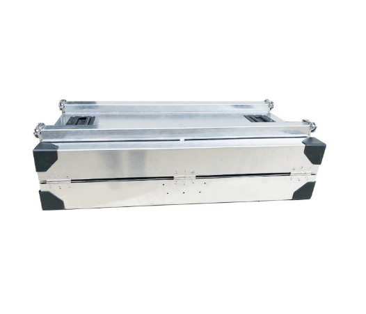 Large Aluminum Diamond Plate Dog Box , Collapsible Aluminium Dog Cage